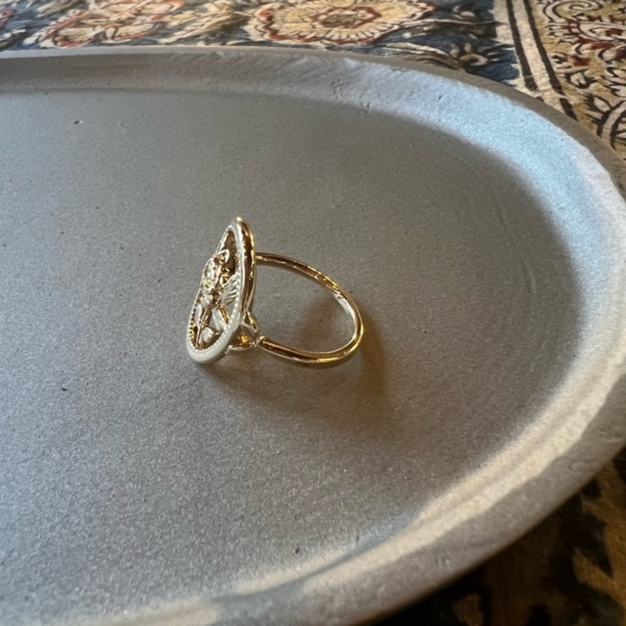 TOPANGA Jewelry Gold Rose Ring　Size 13 15　ゴールドローズリング　指輪　リング　プレゼント　ローズ　バラ　フラワー