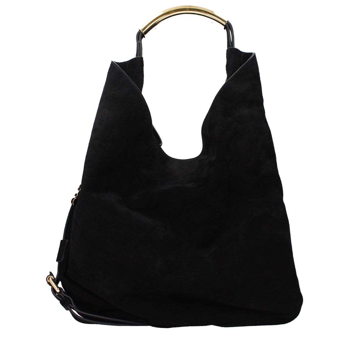 MOSCHINO モスキーノ レディース ショルダーバッグ スエード ブラック
