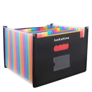 【人気】ドキュメントスタンド A4判 ヨコ 24ポケットファイル ケース オフィス 書類 収納 (カラー 24分類) (24 Pocket)
