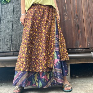 シルク巻きスカート2307