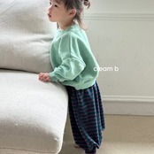 韓国子供服 / 26winter / cream bbang / ボーダーアラジンパンツ / キッズ / 冬服 *XXS~L*