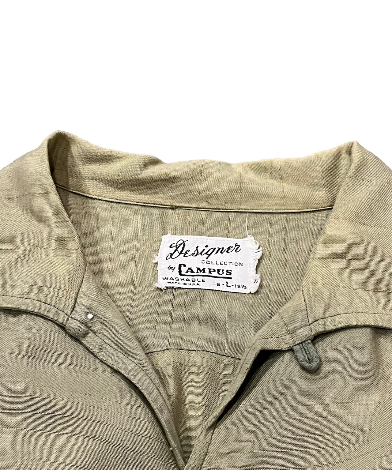 60s Designer Collection by CAMPUS Rayon S/S Shirt Made in U.S.A. 