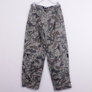 【Caka act2】Skater Camouflage Design Detachable 2way Cargo Pants