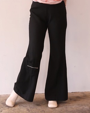90s eu black flare pants