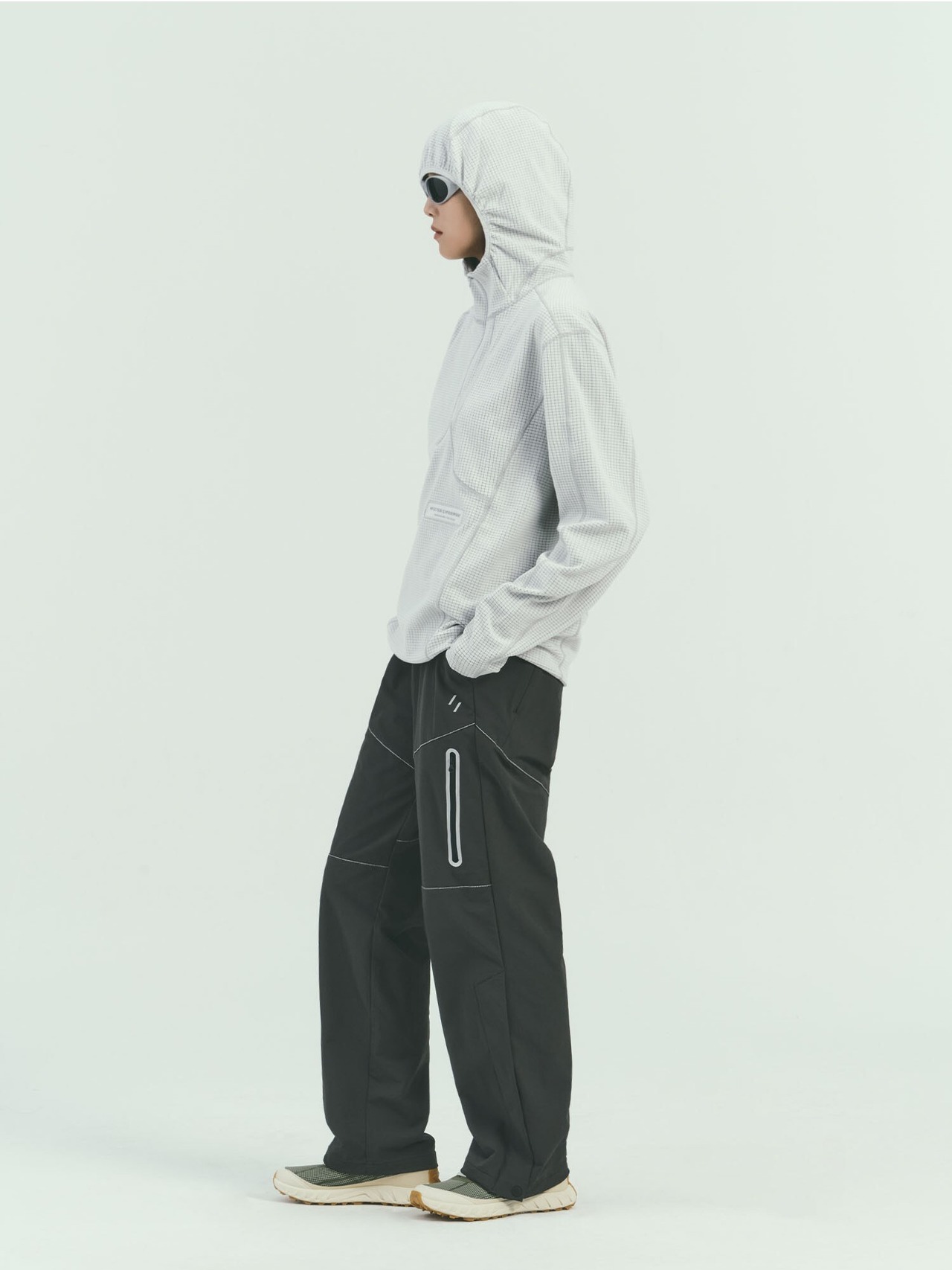SQUARE FLEECE HOOD PULLOVER_WHITE_WLT024