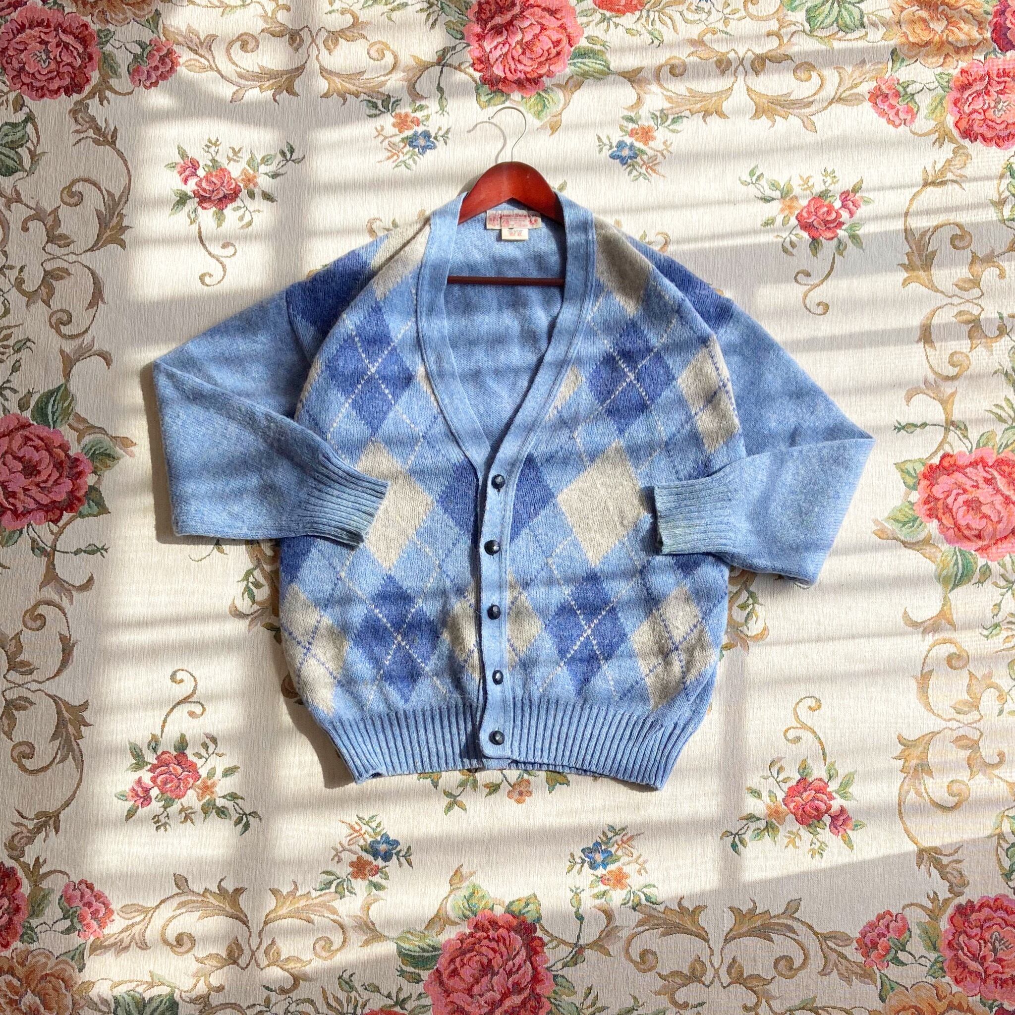 60's vintage wool cardigan