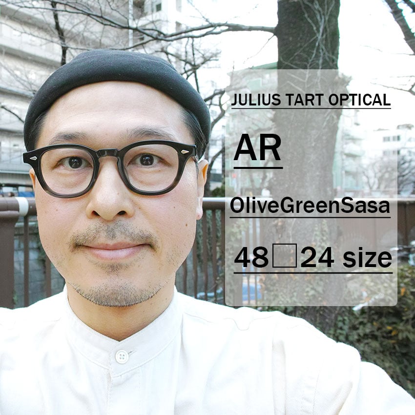 JULIUS TART OPTICAL / AR / ブリッジ:24mm / Olive Green Sasa