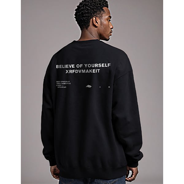 Back letter design sweat P053