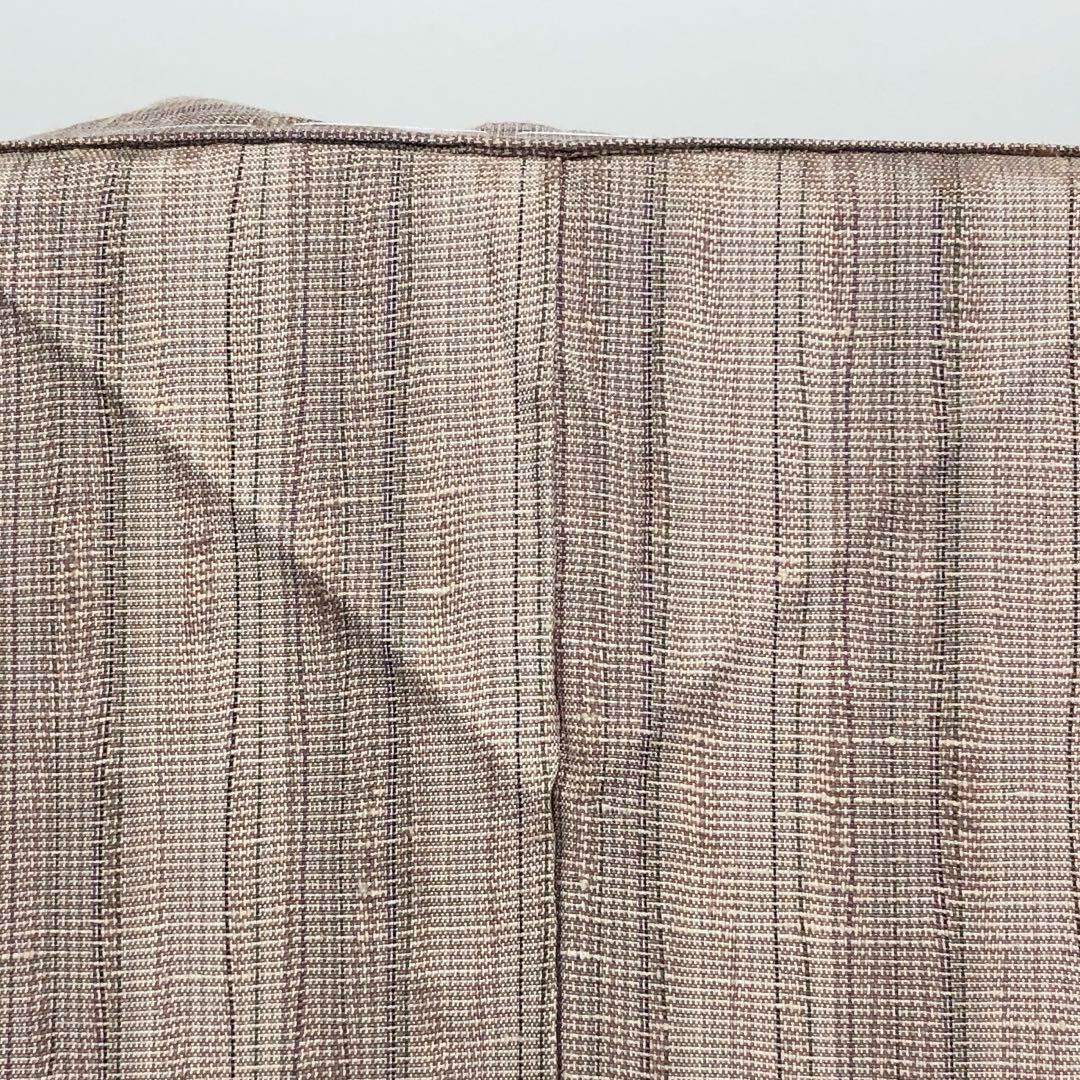 夏着物 薩摩透かし織 夏大島 証紙付 縦縞模様 惚色 K-3570 | リユース  