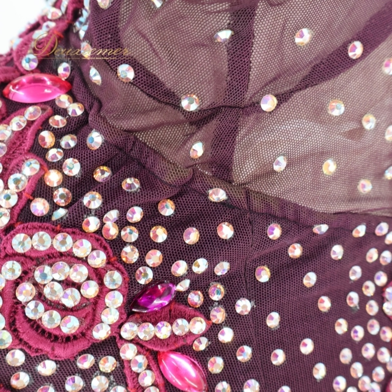 社交ダンス 衣装 白樺ドレス スタンダードドレス ワンピース ドレス スタンダード フロート レース 紫 茶色 デモ 競技 ダンス パーティ 発表会 上品 綺麗 フリル パープル系 ブラウン系 ピンク系 上品なデザイン 高級感 二重スカート 華やか コスチューム レディース 社交ダンス衣装 デモ衣装 パーティドレス フロートスカート ショー用 お洒落