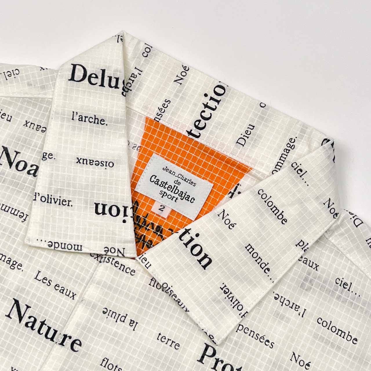 Jean Charles de Castelbajac sport カステルバジャック 英字デザイン キャラクター 半袖シャツ 2/ホワイト系 メンズ ゴルフ