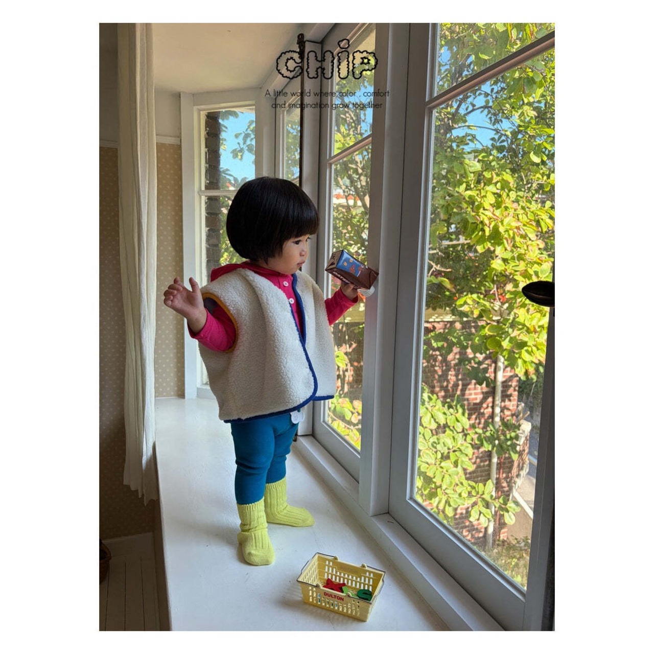 【取寄】CHIP ボア ベスト|冬服|韓国子供服