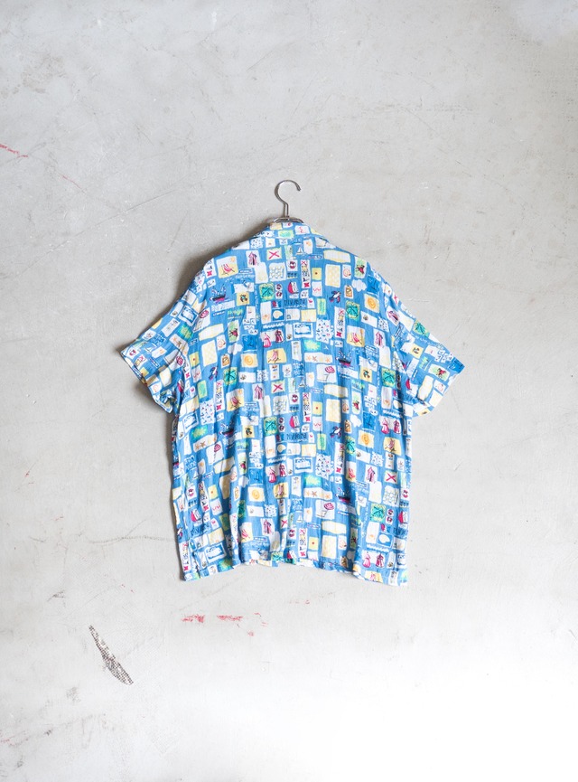 "KORET FRANCISCA" 1990s Rayon shirt