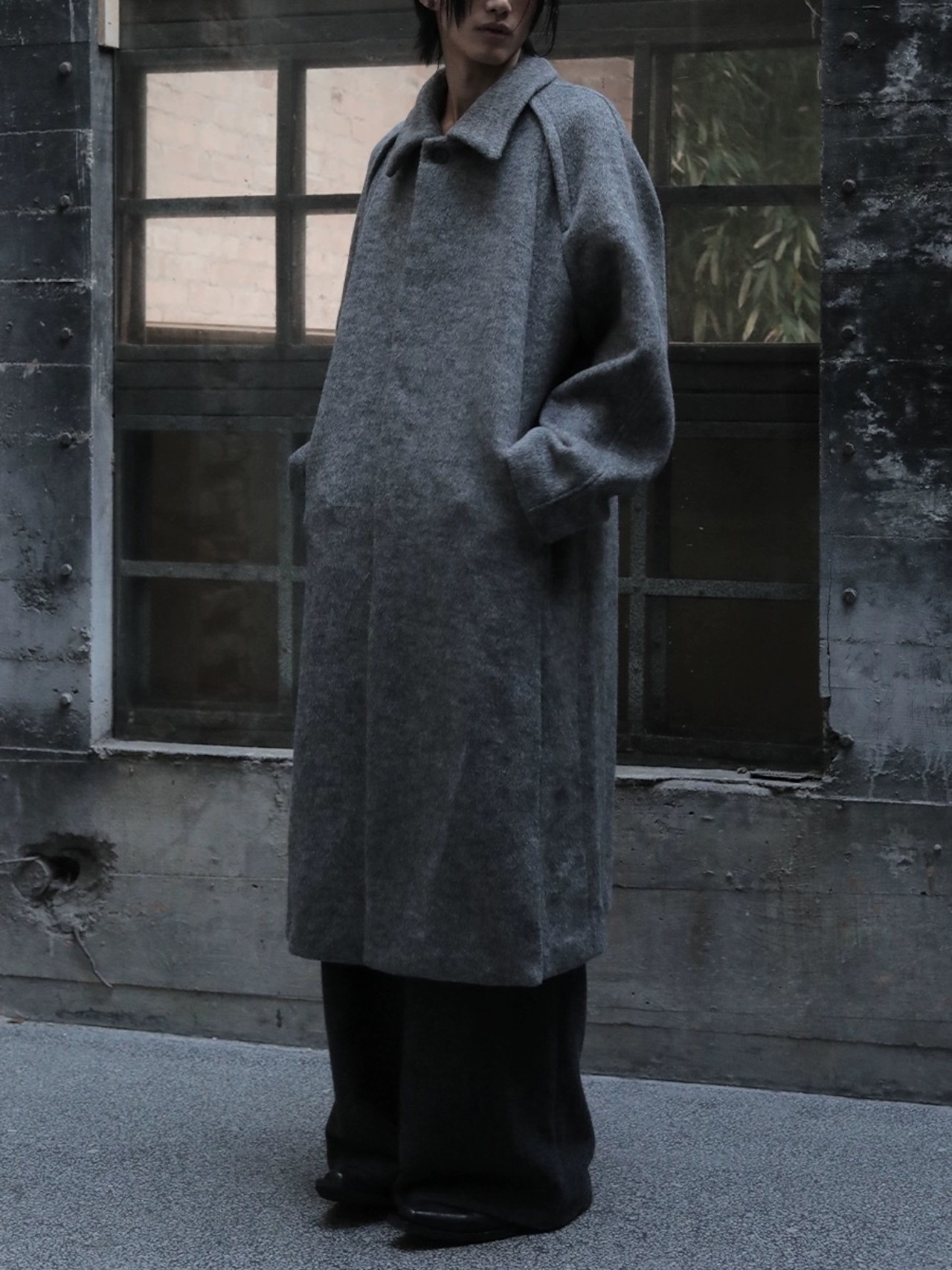 JCAESAR STUDIO Wool Priest Coat
