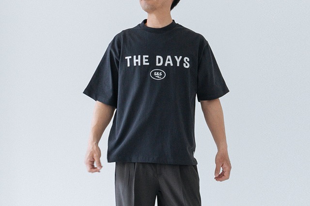 ORGANIC COTTON JERSEY - CREW NECK SHORT SLEEVE TEE : オーガニックコットン天竺 - " THE DAYS "半袖TEE