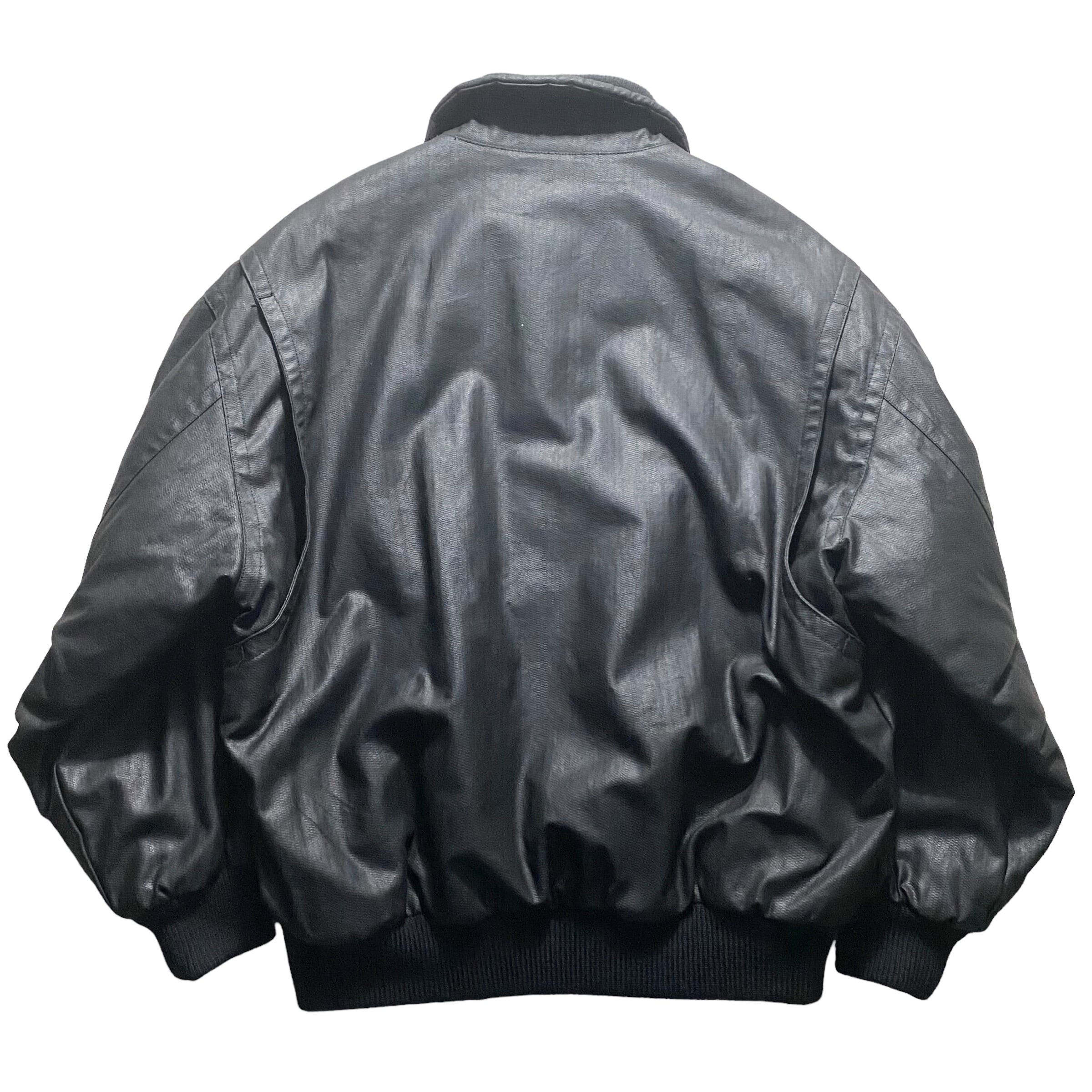 vintage MISSONI SPORT black coating flight jacket | NOIR ONLINE