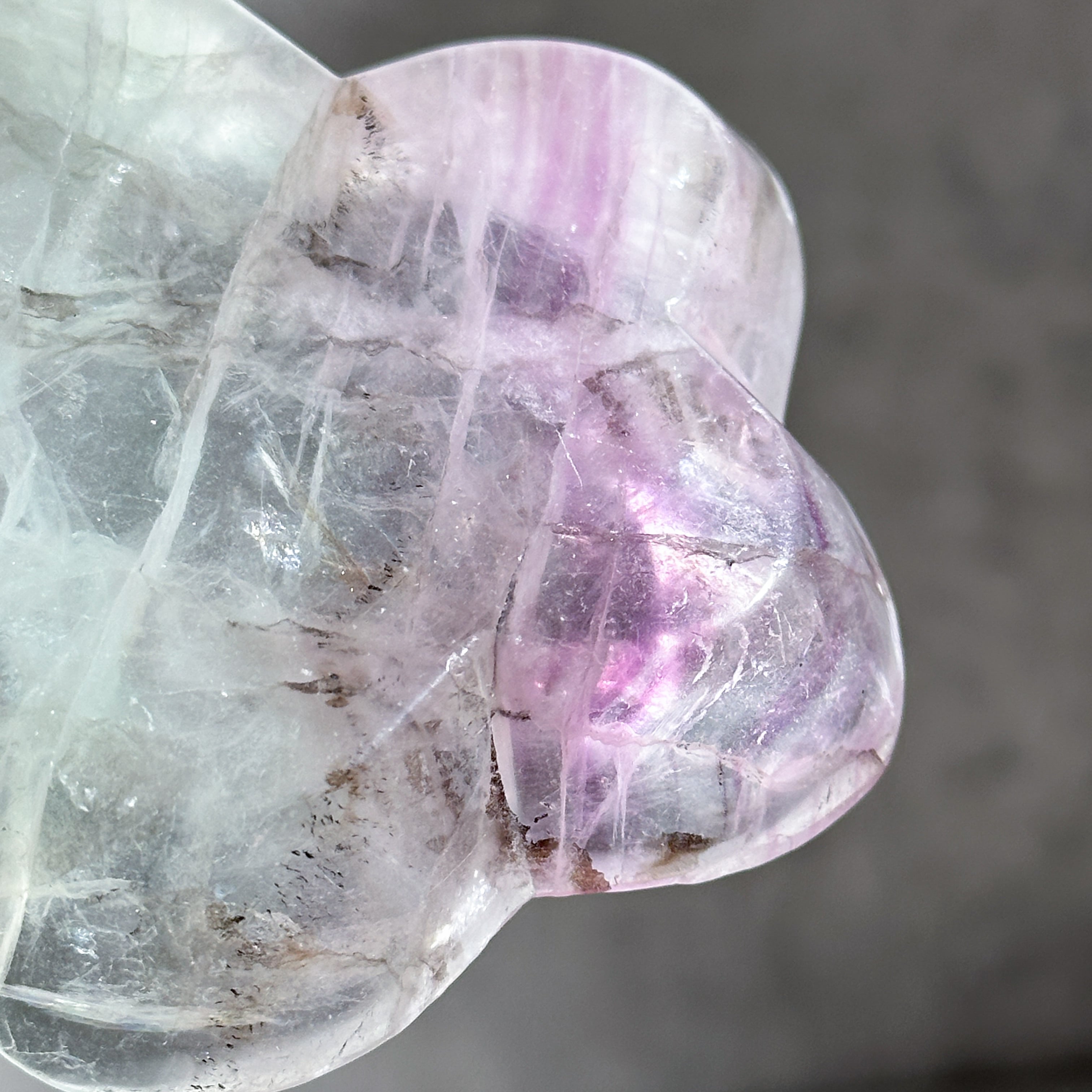 レインボーフローライト花型のうつわ01◇ RainbowFluorite ◇天然石