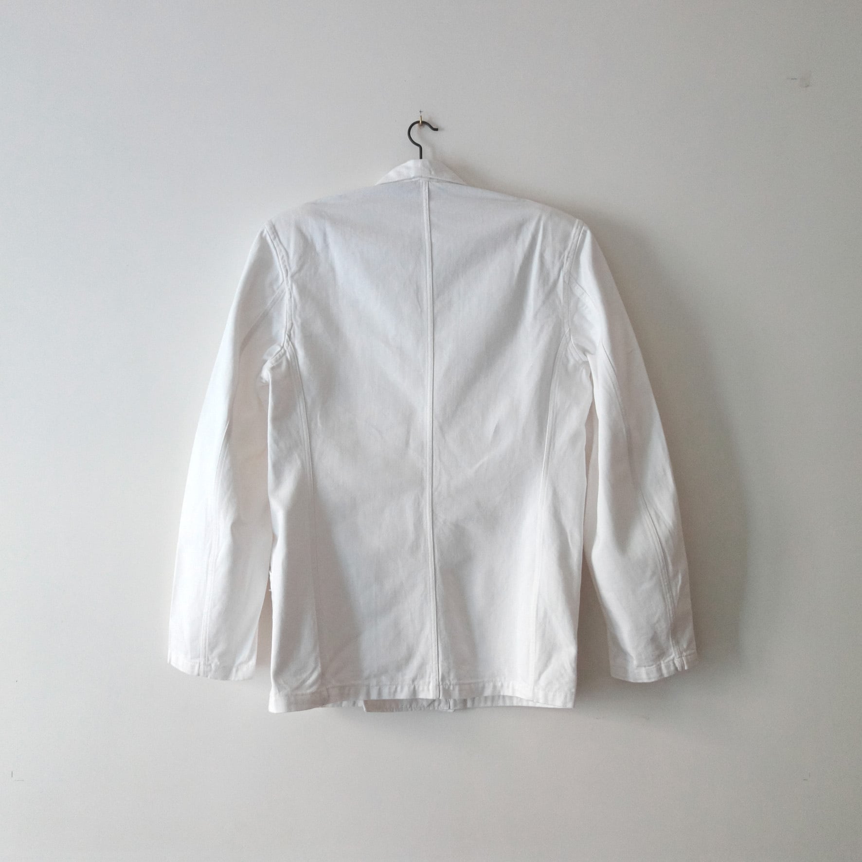 MADE IN FRANCE】【DEADSTOCK】ホワイトワークウェア ダブルブレス