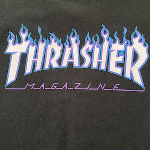 【THRASHER】ロゴ プリント スウェット トレーナー スケートボード ストリート スラッシャー M US古着