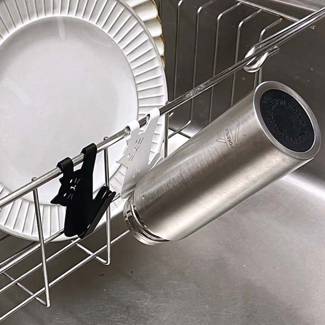 猫柄 ボトルフック ボトルホルダー 水筒 水切り キッチン雑貨 ねこ おしゃれ