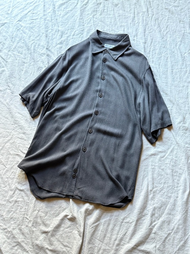 "GIORGIO ARMANI" 1990s Dark gray Rayon S/S shirt