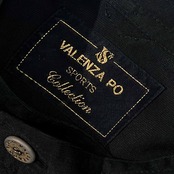 シルク100% 金ボタン VALENZA PO SPORTS バレンザ ポー スポーツ 長袖シャツ M/ブラック レディース