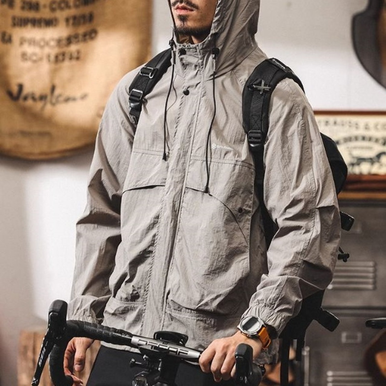 Stand Collar Full Zip Up Parka Regular Fit ◇5color H0580