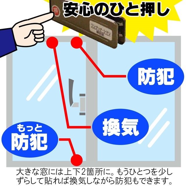 和気産業(Waki Sangyo) 補助錠 サッシ ロック 防犯 災害 避難 ワンタッチシマリ ブロンズ 小 1枚入