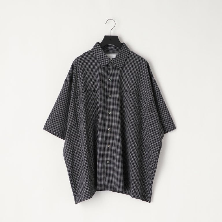 KANEMASA PHIL. 36G Check Balise SS Shirt(BLACK) | novastore(ノヴァ
