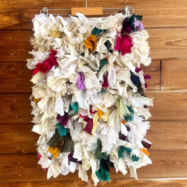 yao "India Bushy Rug M Whitish" 40cm×59cm ラグ③