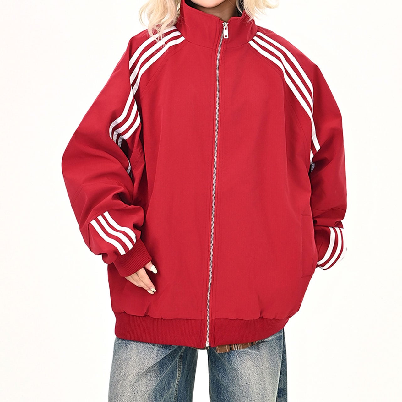 スポーティートラックジップブルゾン 2col R01034