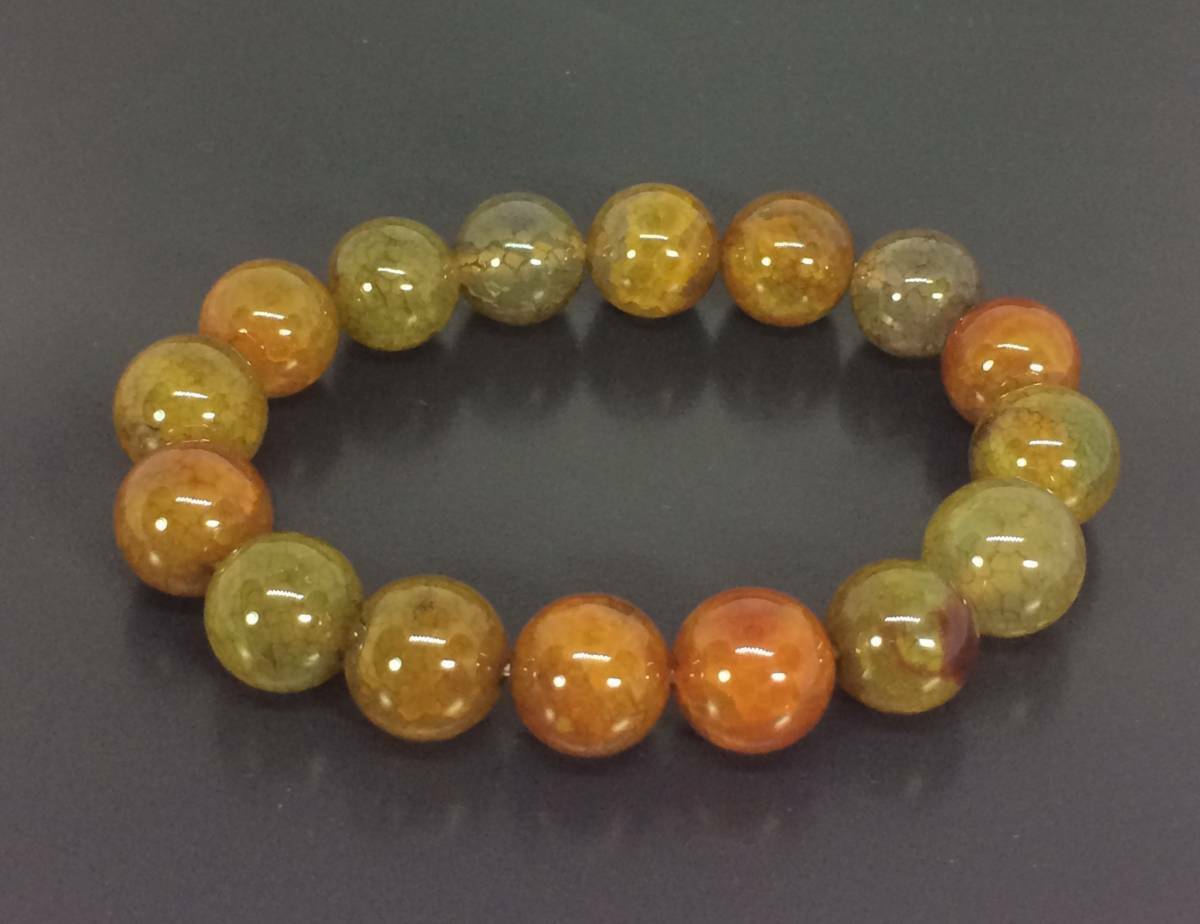 龍紋石ブレスレット パワーストーン 12ミリ珠を使用 約16.5センチ