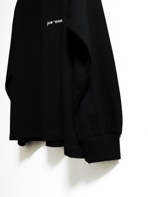 PREMIUM LONG-SLEEVE BLACK T-SHIRT  " small letters "