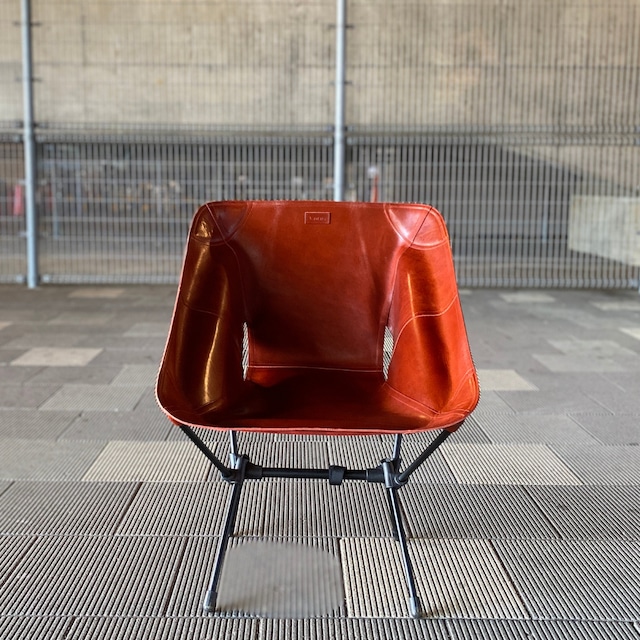 【kawais】 leather chair seat<Souther>_Red brown