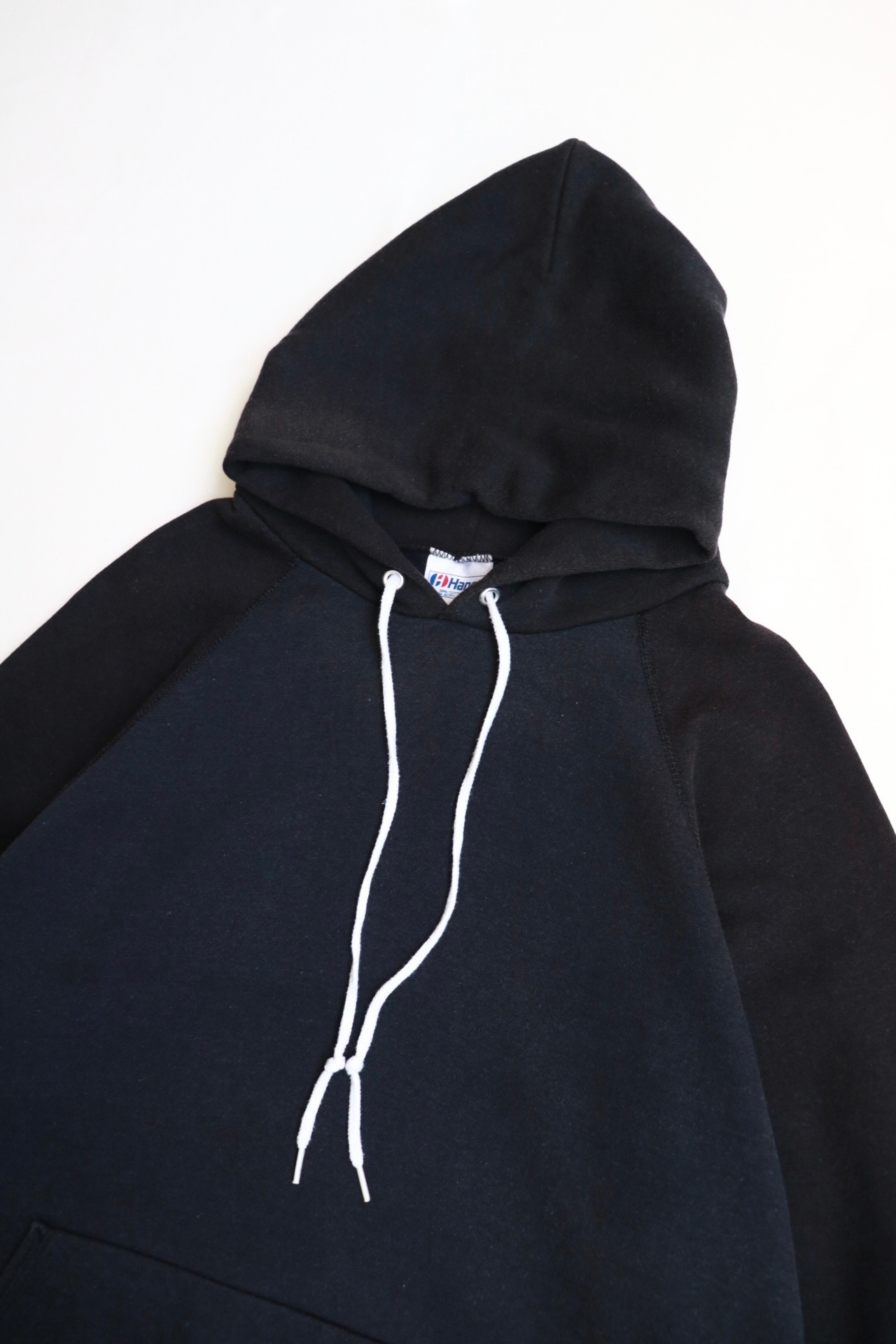 80s Hanes 2 tone black hoodie