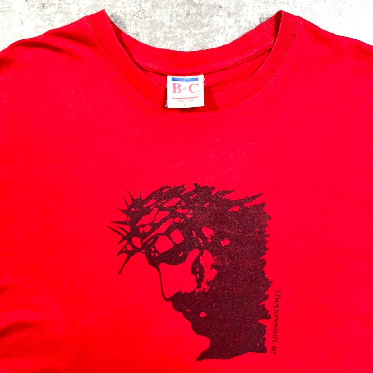 00年代 thepassion.ie キリスト プリント Tシャツ メンズL 古着 00s 