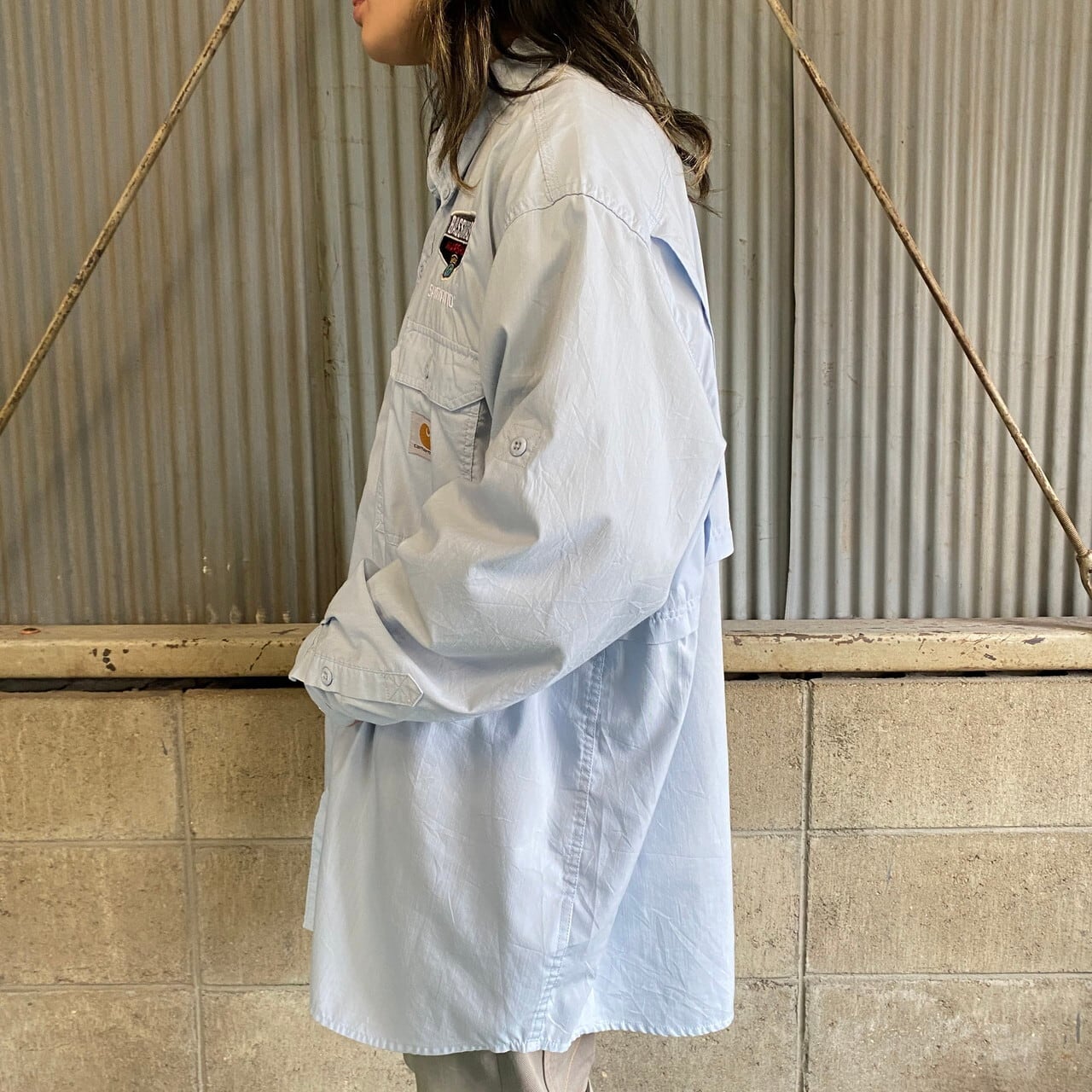 ビッグサイズ Carhartt カーハート RELAXED FIT 企業ロゴ刺繍 長袖