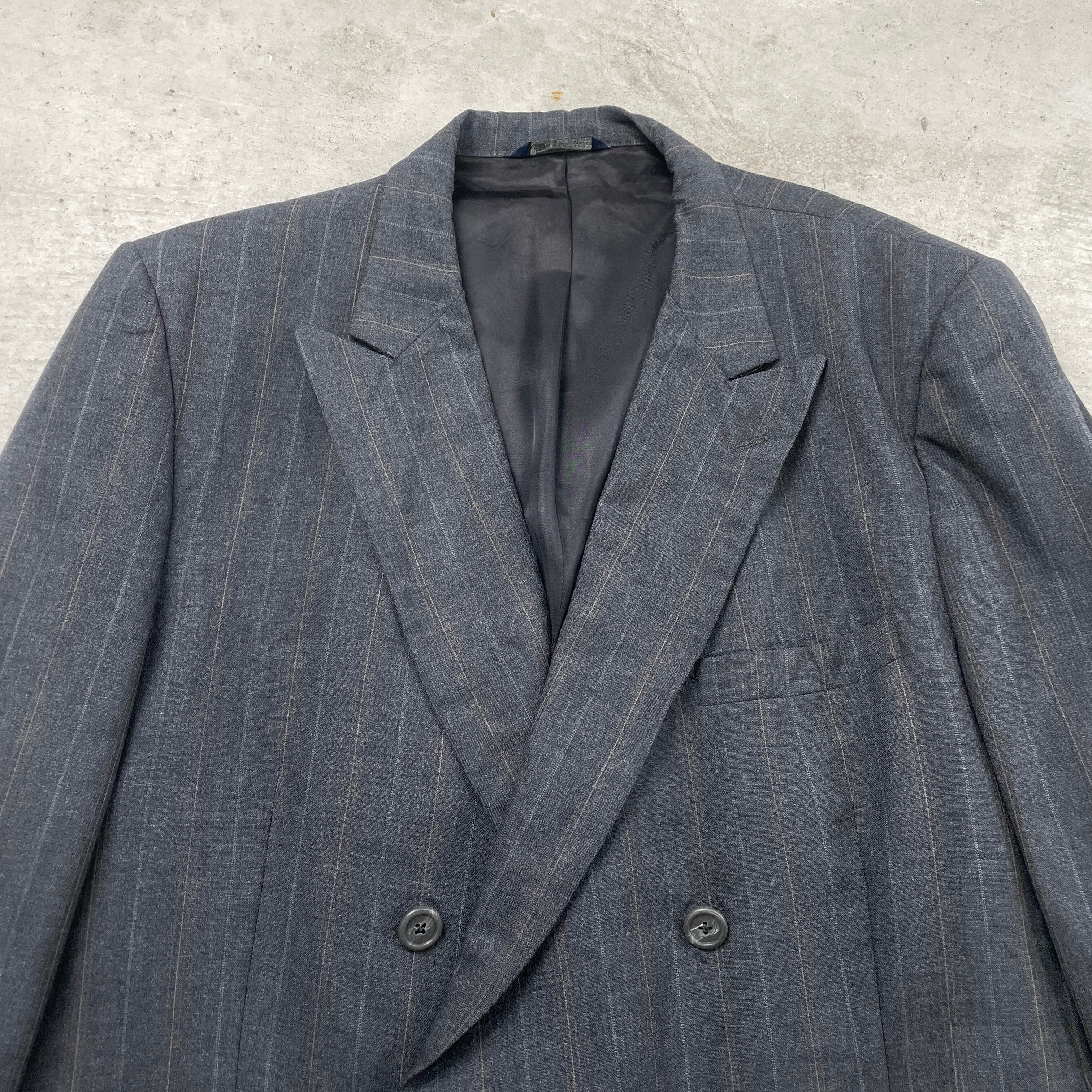 80年代 Burberrys バーバリー テーラードジャケット ダブルブレスト 