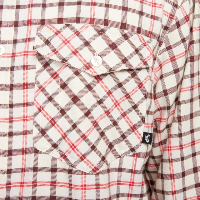 【NIKE】L/S flannel skateboard button up shirt
