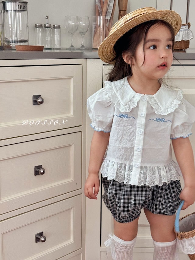 《予約》POISSON ¨ checkered bloomer ¨ 26summer