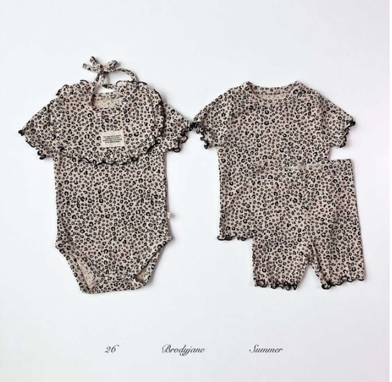 【取寄/韓国直送】Brodyjane 26/SM レオ半袖上下セット｜夏服｜韓国子供服