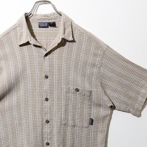 極美品 L ポルトガル製 01年 A/C Yarn Dye Shirt Patagonia ACシャツ ヤーンダイ パタゴニア