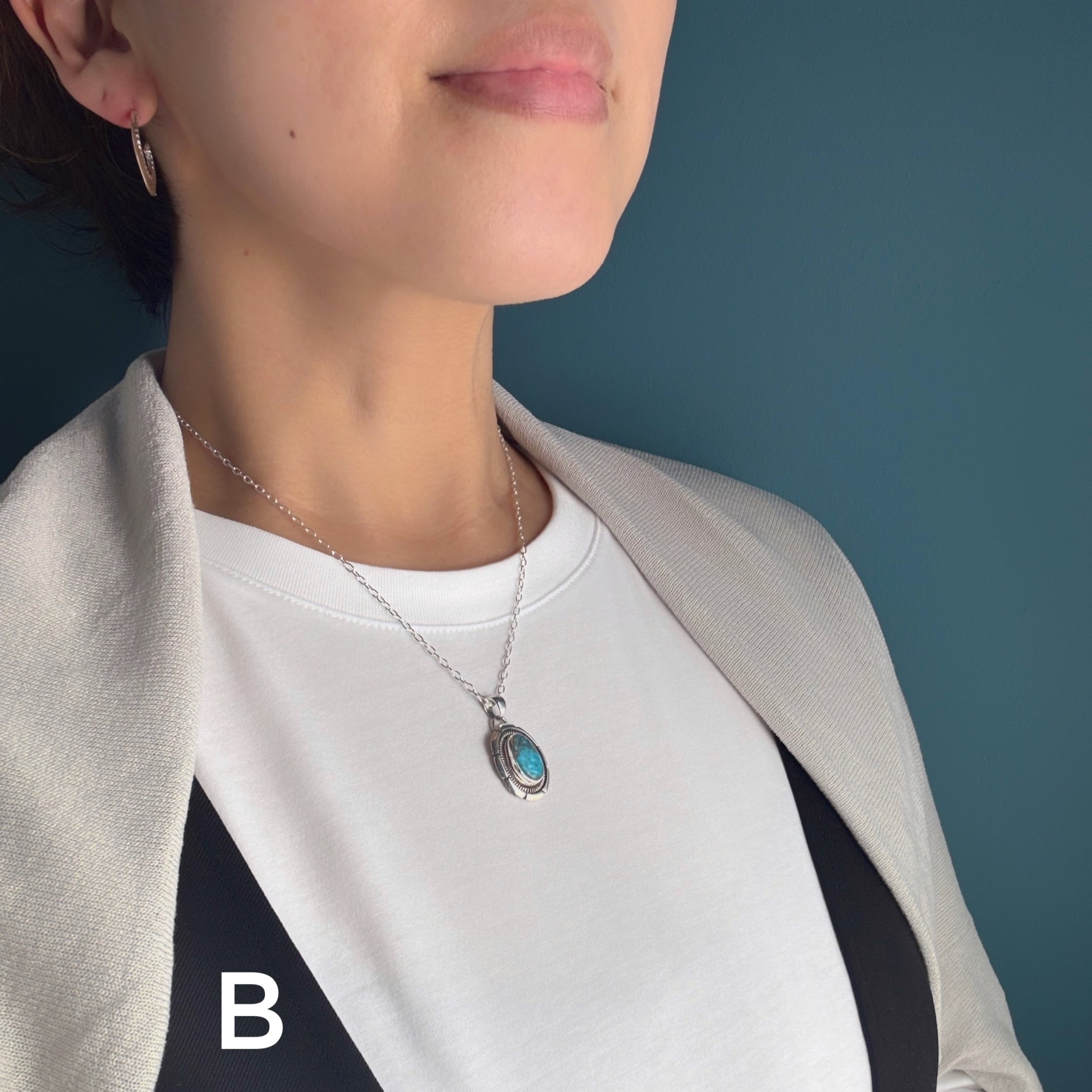 Indian Jewelry 》【各一点物】ビスビー ターコイズ スタンプワーク