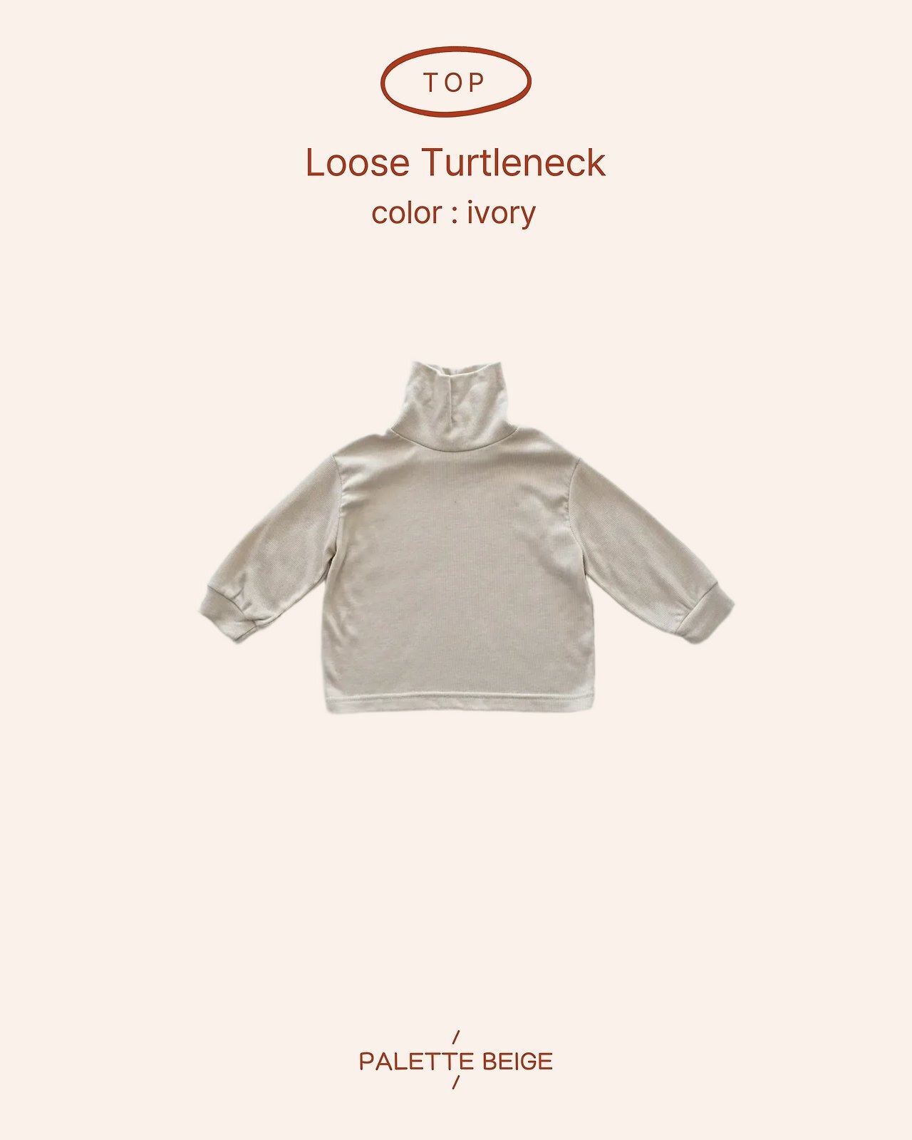 the beige［取寄］loose tutle neck tee 26winter