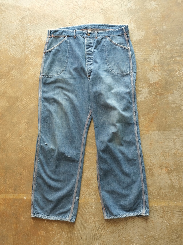 Used 60's STRONG RELIABLE Denim Painter Pants