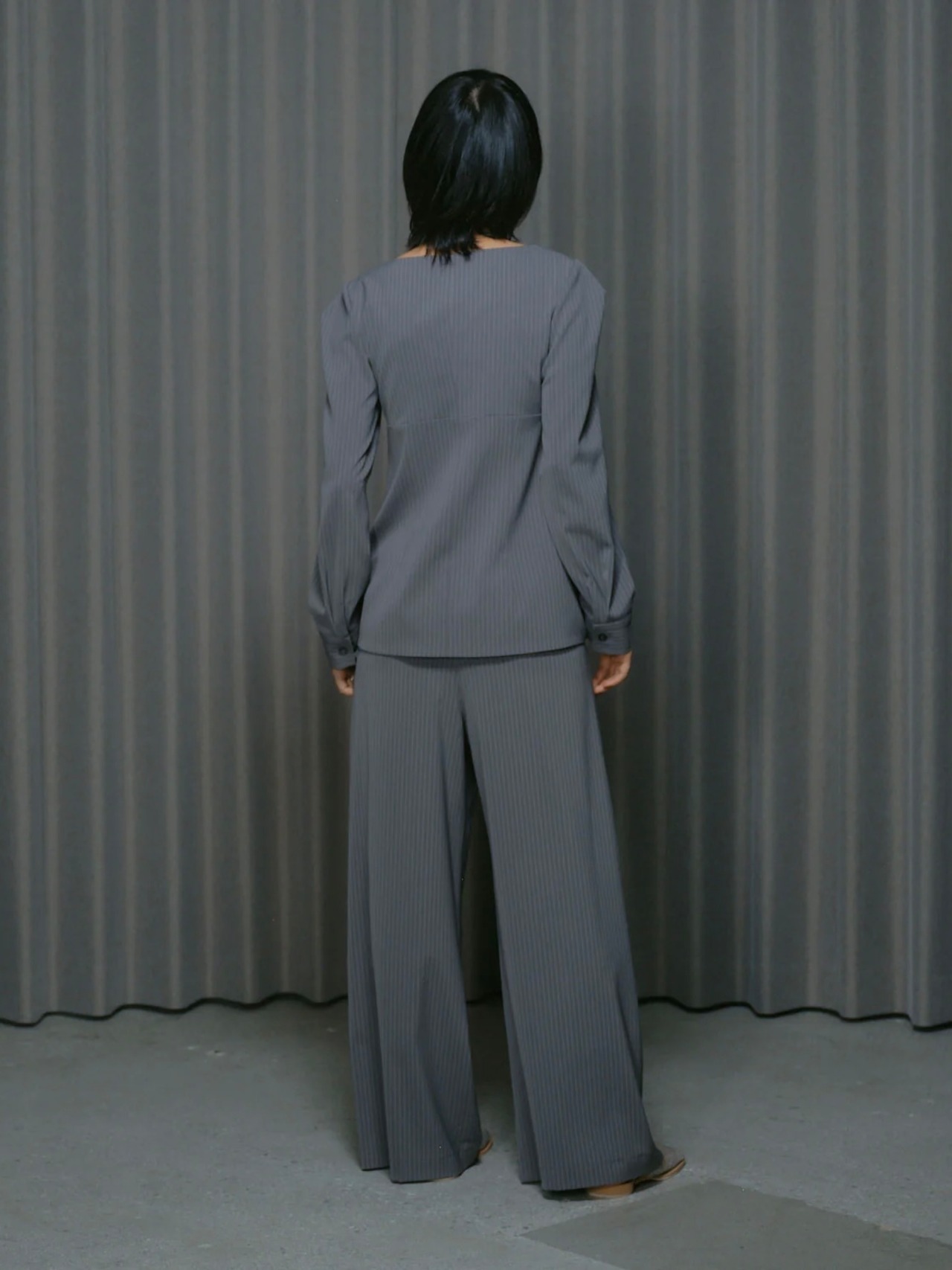 THINGS THAT MATTER　シングスザットマター  / STRIPE BUSTIER SHIRTS - 4