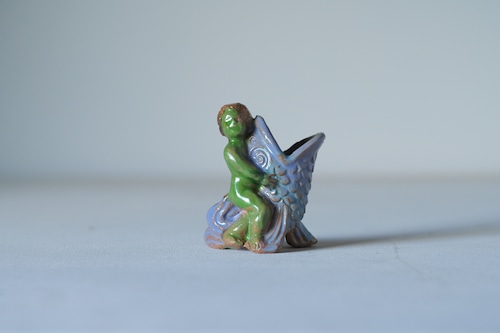 陶製ホイッスル ｜Paola Biancalana　"Putto & Fish"