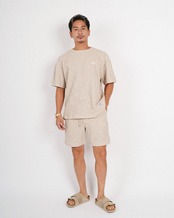 【#Re:room】SHEER SLUB KNIT SHORTS［REP327］