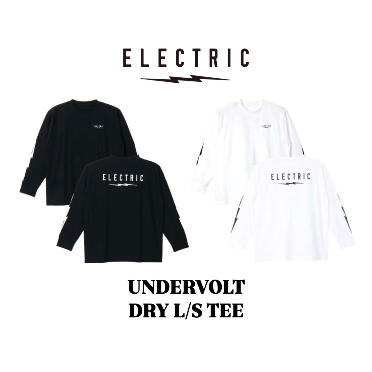 ELECTRIC『UNDERVOLT DRY L/S TEE』BLACK / エレクトリック/ ドライ
