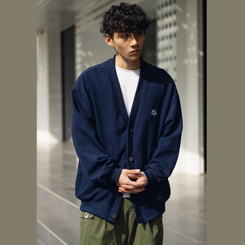 BDCT紺色の定番カラーニットカーディガン【M0016】 | mblueshop